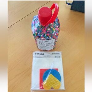 IKEA Pyssla Beads Craft Beads & FREE 4 Boards Assorted Shapes Plates BRAND NEW!
